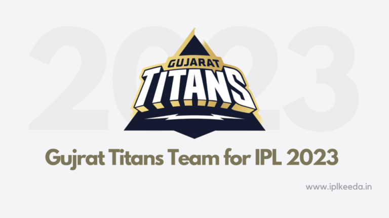 Gujarat Titans Team for IPL 2023