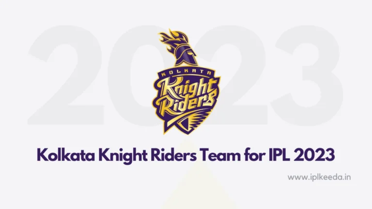 Kolkata Knight Riders Team for IPL 2023