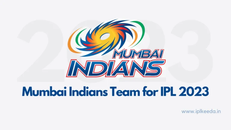 Mumbai Indians team 2023