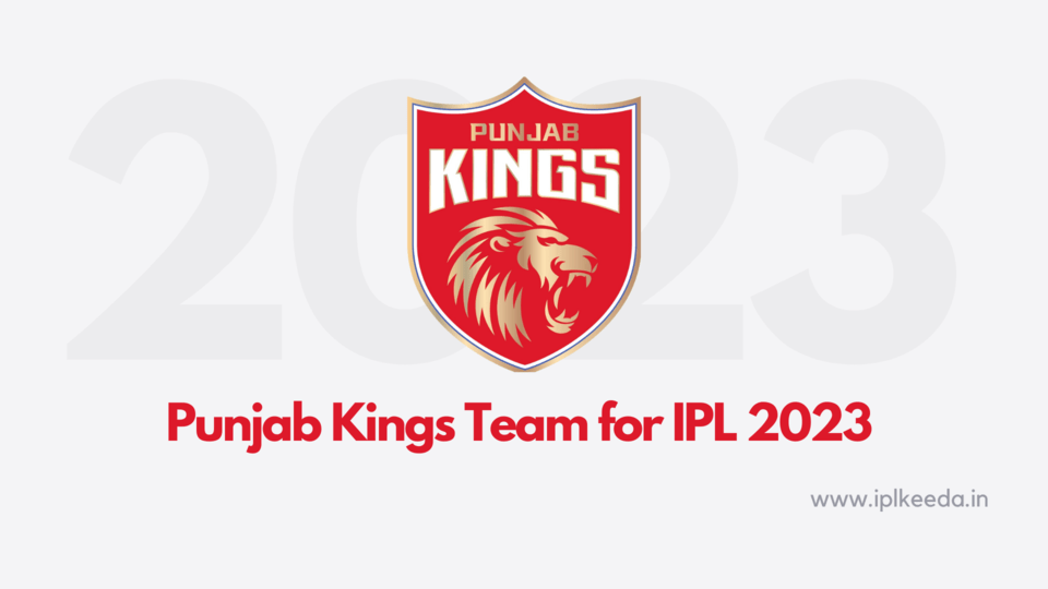 Punjab Kings Team for IPL 2023 